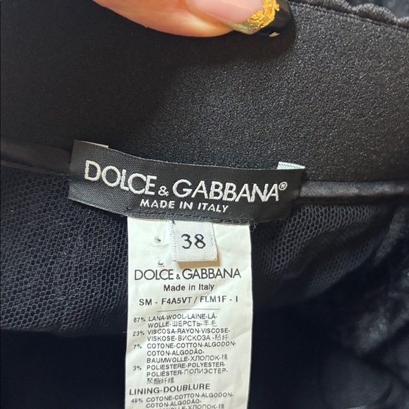 Dolce & Gabbana Elegant Black Lace /embroidered Skirt, S - Picture 10 of 11
